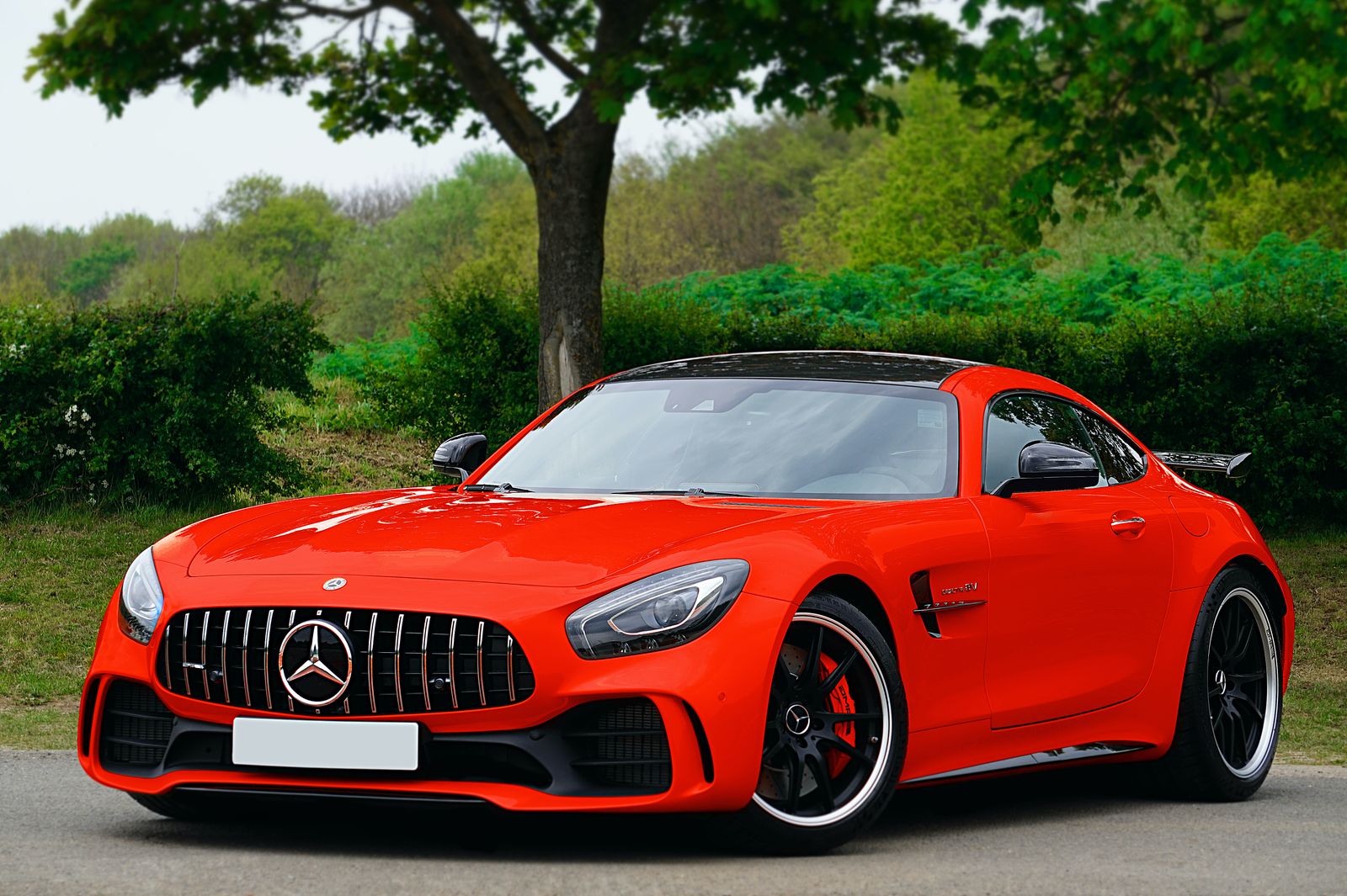 Orange Mercedes-AMG GT